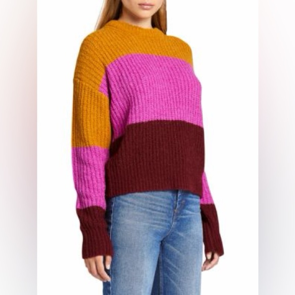 A.L.C. Robertson Colorblock Sweater Size Medium